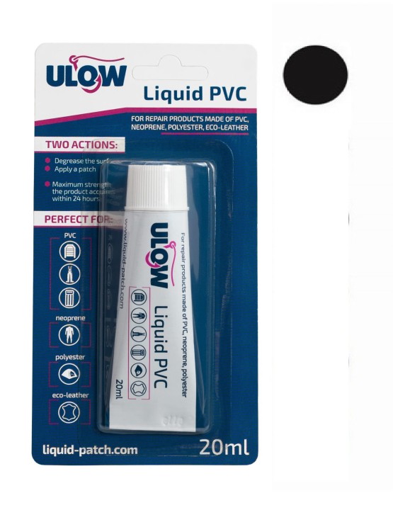 ULOW PŁYNNA ŁATKA PVC KLEJ NA PONTON MATERAC CZARNA
