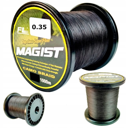 PLECIONKA WĘDKARSKA FL MAGIST 0,35 mm 1000m CZARNA