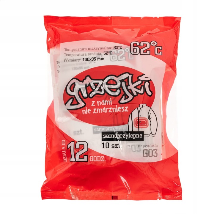 10x OGRZEWACZE CHEMICZNE 10 SZT DO CIAŁA GRZEJKI NA ZIMĘ