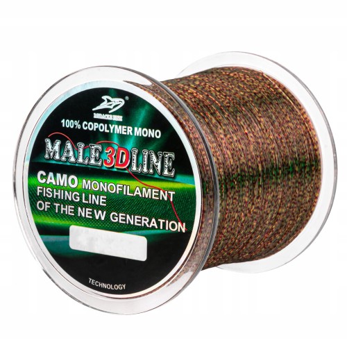 ŻYŁKA WĘDKARSKA MALE 3D Camo 600m 0,35mm na feeder spławik
