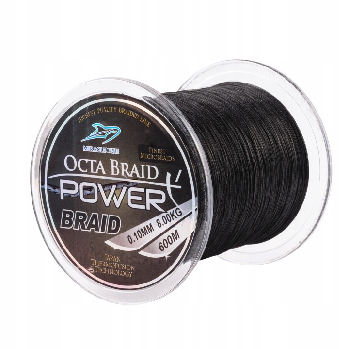 PLECIONKA OCTA BRAID X4 0,30 mm 600 m czarna