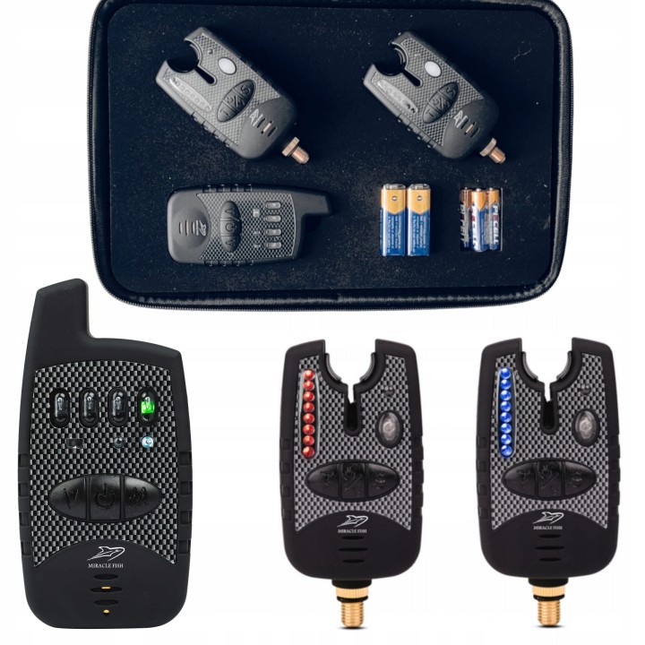 ZESTAW SYGNALIZATORÓW Z CENTRALKĄ 2+1 LINIA LED MIRACLE FISH