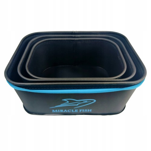 3x POJEMNIK SET EVA FEEDER KUWETA PUDEŁKA MIRACLE FISH 3 SZTUKI