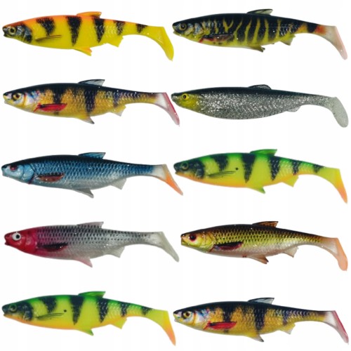 10x PRZYNĘTA GUMA 3D PRO FL NA DRAPIEŻNIKA 12CM 10 SZTUK ŁOWNE